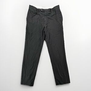 Ralph Ralph‎ Lauren Dress Pants Mens 33x32 Black Flat Front Business
